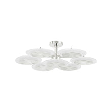 Load image into Gallery viewer, Topaz LED Chandelier in Polished Nickel (7-Light).

