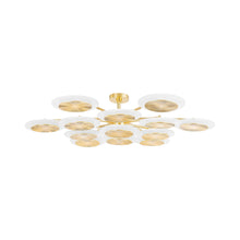 Load image into Gallery viewer, Topaz LED Chandelier in Vintage Polished Brass (13-Light).
