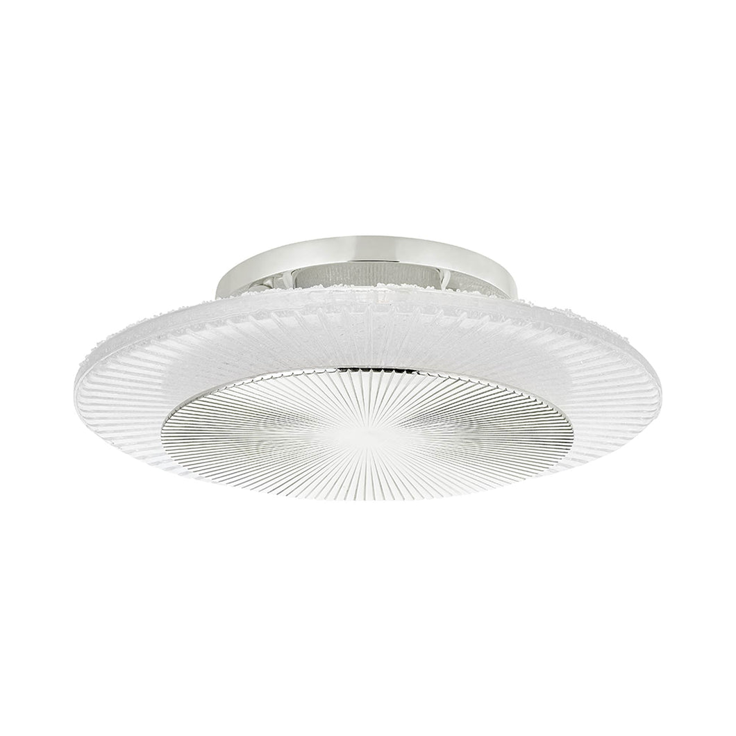 Topaz LED Wall Light in Polished Nickel.