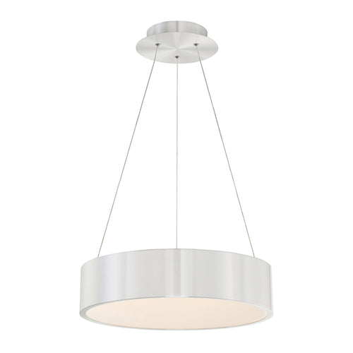 Corso LED Pendant Light in Small/Brushed Aluminum.
