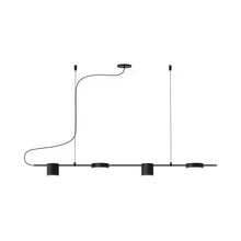 Load image into Gallery viewer, Counterpoint™ Linear LED Pendant Light in Satin Black (4-Light).
