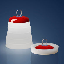 Load image into Gallery viewer, Cri Cri Outdoor LED Table Lamp Red and White.
