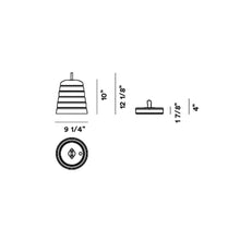 Load image into Gallery viewer, Cri Cri Outdoor LED Table Lamp - line drawing.
