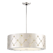 Load image into Gallery viewer, Crowned LED Pendant Light in Chrome.
