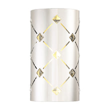 Load image into Gallery viewer, Crowned Outdoor LED Wall Light in Chrome.
