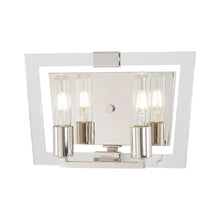 Load image into Gallery viewer, Crystal Chrome Bath Vanity Light in Polished Nickel.
