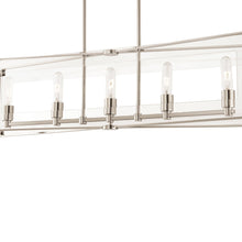 Load image into Gallery viewer, Crystal Clear Linear Pendant Light Detail.
