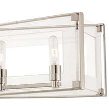 Load image into Gallery viewer, Crystal Clear Linear Pendant Light Detail.
