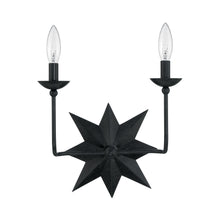 Load image into Gallery viewer, Astro Double Wall Light in Black.
