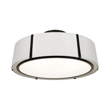 Load image into Gallery viewer, Fulton Semi Flush Mount Ceiling Light in Black.
