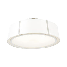 Load image into Gallery viewer, Fulton Semi Flush Mount Ceiling Light in Polished Nickel.

