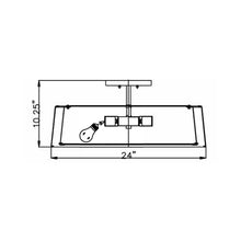 Load image into Gallery viewer, Fulton Semi Flush Mount Ceiling Light - line drawing.
