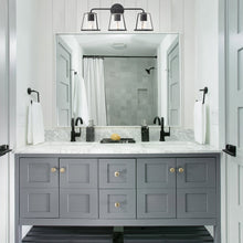 Load image into Gallery viewer, Fulton Vanity Wall Light in bathroom.
