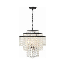 Load image into Gallery viewer, Gabrielle Chandelier in Matte Black (4-Light).
