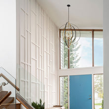 Load image into Gallery viewer, Luna Chandelier in hallway.
