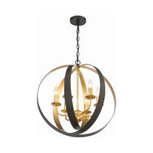 Load image into Gallery viewer, Luna Sphere Chandelier in Detail.
