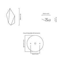 Load image into Gallery viewer, Abstract Wall Light - line drawing.
