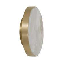 Load image into Gallery viewer, Anvers LED Ceiling / Wall Flush Mount Ceiling Light in Satin Brass (Medium/Mounted in a remote location).
