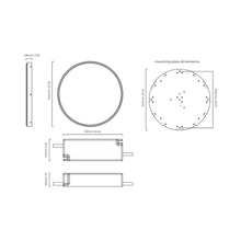 Load image into Gallery viewer, Anvers LED Ceiling / Wall Flush Mount Ceiling Light - line drawing.
