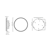 Load image into Gallery viewer, Anvers LED Ceiling / Wall Flush Mount Ceiling Light - line drawing.
