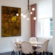 Load image into Gallery viewer, Array Opal Pendant Light in living room.

