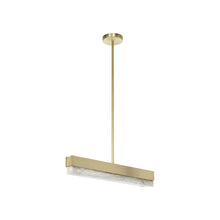 Load image into Gallery viewer, Artes LED Linear Pendant Light in Satin Brass (24-Inch).
