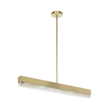 Load image into Gallery viewer, Artes LED Linear Pendant Light in Satin Brass (35.4-Inch).
