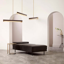 Load image into Gallery viewer, Artes LED Linear Pendant Light in living room.
