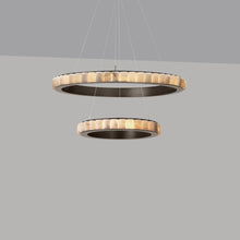 Load image into Gallery viewer, Avalon Halo LED Chandelier in Detail.
