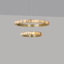 Load image into Gallery viewer, Avalon Halo LED Chandelier in Detail.
