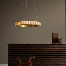 Load image into Gallery viewer, Avalon LED Chandelier in living room.
