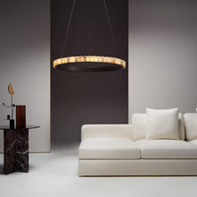Load image into Gallery viewer, Avalon LED Chandelier in living room.
