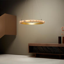 Load image into Gallery viewer, Avalon LED Chandelier in living room.
