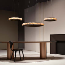 Load image into Gallery viewer, Avalon LED Chandelier in dining room.
