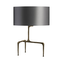Load image into Gallery viewer, Braque Table Lamp in Antique Bronze/Slate Grey.
