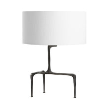 Load image into Gallery viewer, Braque Table Lamp in Bronze/White.
