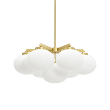 Load image into Gallery viewer, Cloudesley Chandelier in Satin Brass (Medium).
