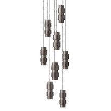 Load image into Gallery viewer, Cluster LED Pendant Light in Round/Bronze (8-Light).
