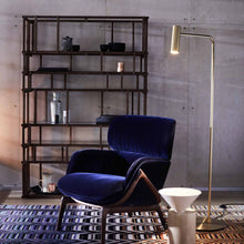 Load image into Gallery viewer, Heron LED Floor Lamp in living room.
