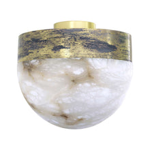 Load image into Gallery viewer, Lucid LED Flush Mount Ceiling Light in Oxidized Silvered Brass (Large).
