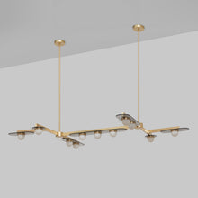 Load image into Gallery viewer, Modulo Grid Linear LED Pendant Light in Detail.
