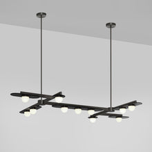 Load image into Gallery viewer, Modulo Grid Linear LED Pendant Light in Detail.
