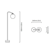 Load image into Gallery viewer, Oscar Floor Lamp - line drawing.

