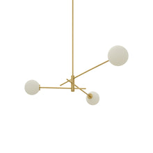Load image into Gallery viewer, Trevi Pendant Light in Satin Brass (3-Light).
