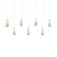 Load image into Gallery viewer, Glace Multi Light Pendant Light in White  (7-Light).
