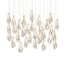 Load image into Gallery viewer, Glace Multi Light Pendant Light in White  (30-Light).
