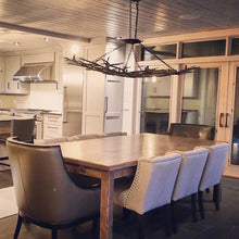 Load image into Gallery viewer, Rainforest Chandelier in Dining room.
