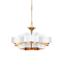 Load image into Gallery viewer, Grand Lotus Chandelier in Sugar White (Large).
