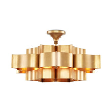 Load image into Gallery viewer, Grand Lotus Chandelier in Detail.
