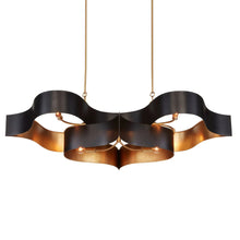 Load image into Gallery viewer, Grand Lotus Linear Pendant Light in Detail.
